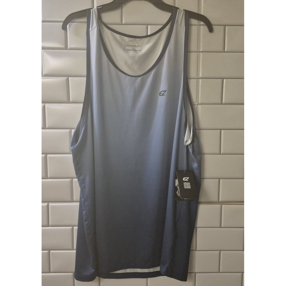 EZRUN Men's Tank Tops Quick Dry Workout Swim Beach XL, Blue